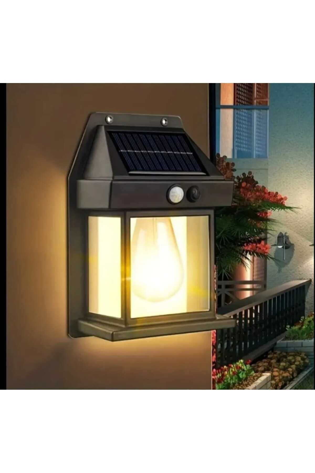 Güneş Enerjili Bahçe Led Ampul Hareket Sensörlü Bahçe Led Su Geçirmez 3 Mod'lu Solar Led Unichrome
