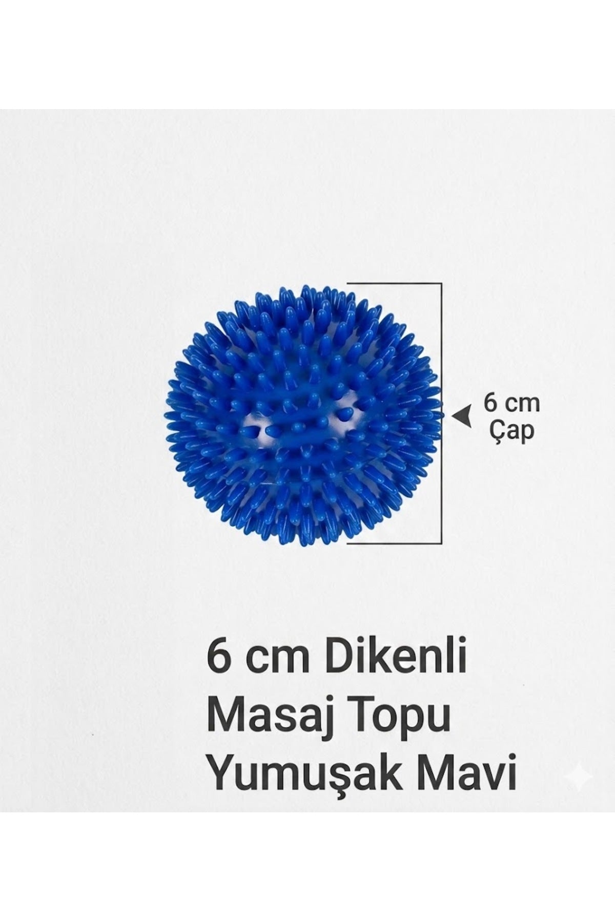 Dikenli Masaj Topu 6 cm Yumuşak Duyu Fizik Tedavi ve Egzersiz Topu