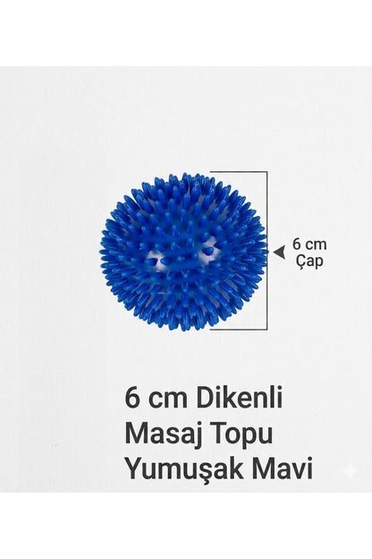 Dikenli Masaj Topu 6 cm Yumuşak Duyu Fizik Tedavi ve Egzersiz Topu