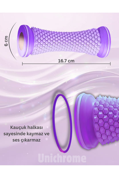 Ayak Masaj Silindiri - Derin Doku Masajı İçin Yüksek Performanslı Silindir Mor