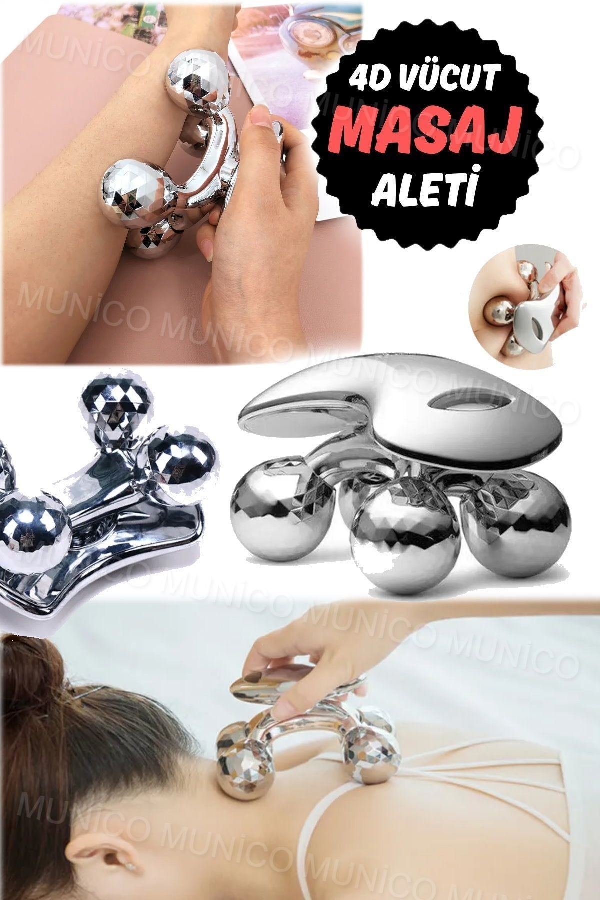 4D Masaj Aleti ile Selülit Azaltıcı ve Sıkılaştırıcı Egzersiz Seti