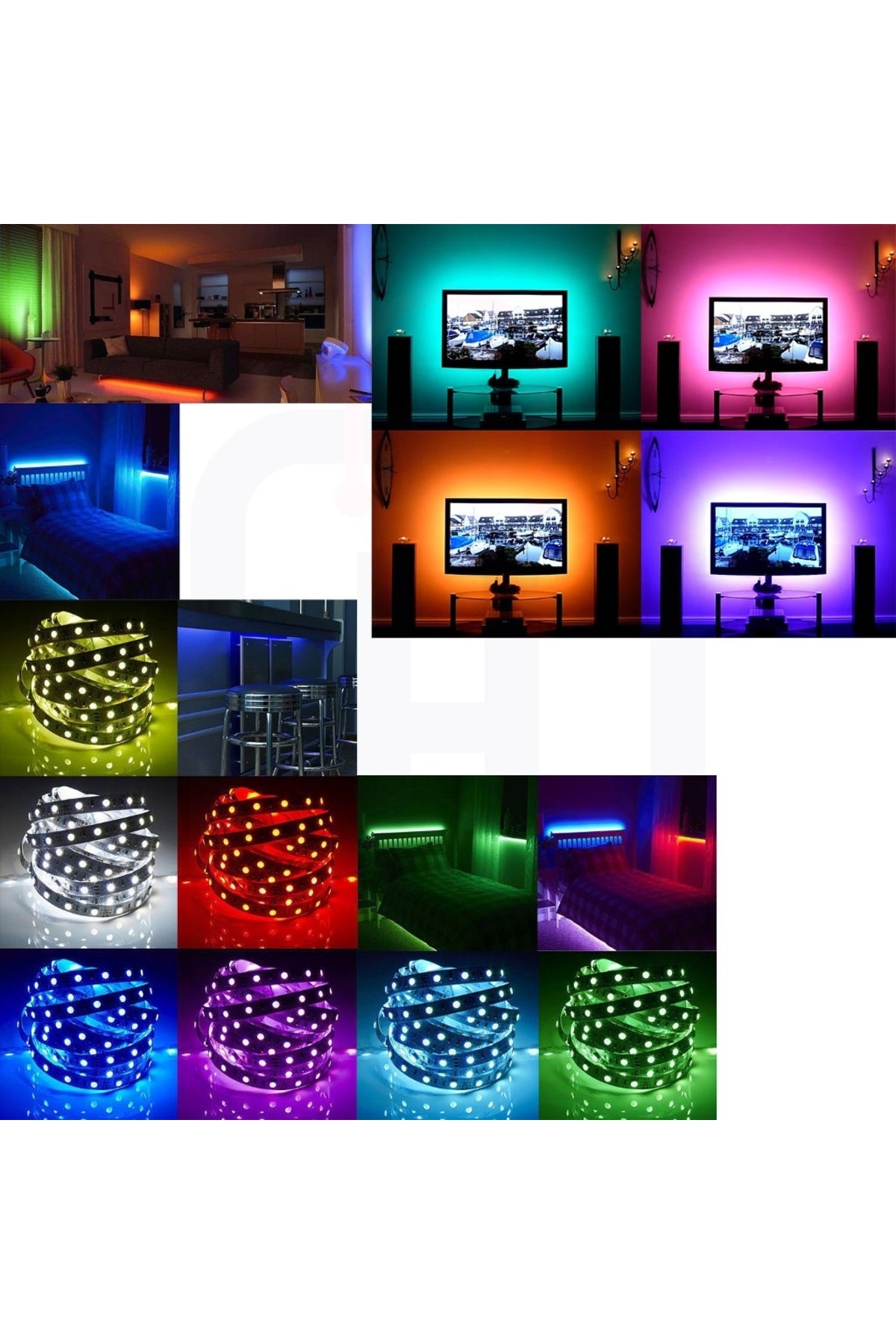 Ledon Şerit Led Animasyonlu Rgb Led Seti 4,5 Metre