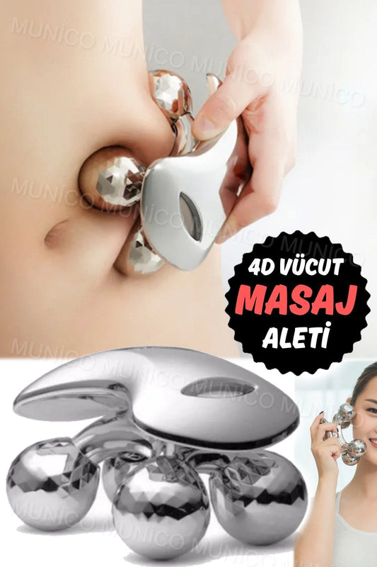 4D Masaj Aleti ile Selülit Azaltıcı ve Sıkılaştırıcı Egzersiz Seti