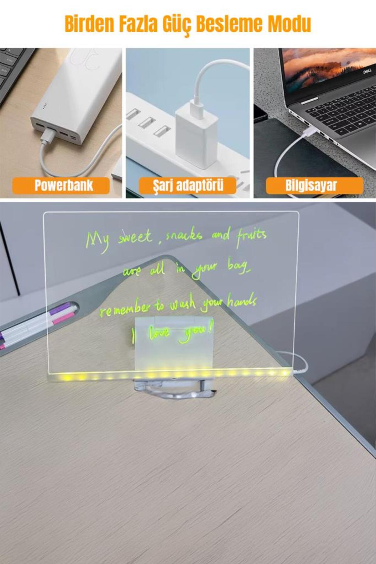 Ledli Ayarlanabilir Standlı Çizim Tableti 30x20 cm