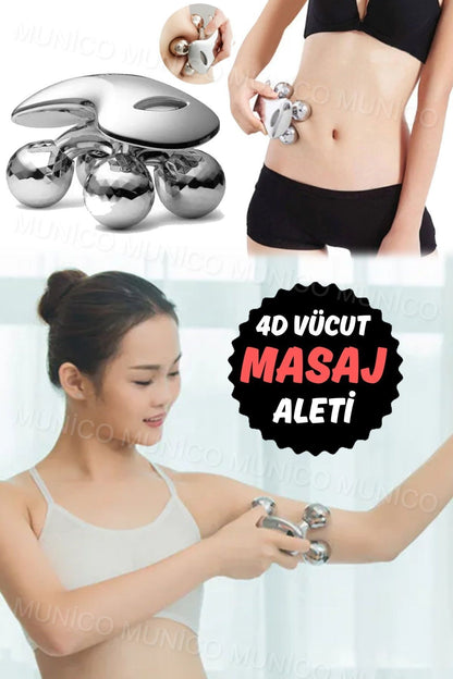 4D Masaj Aleti ile Selülit Azaltıcı ve Sıkılaştırıcı Egzersiz Seti