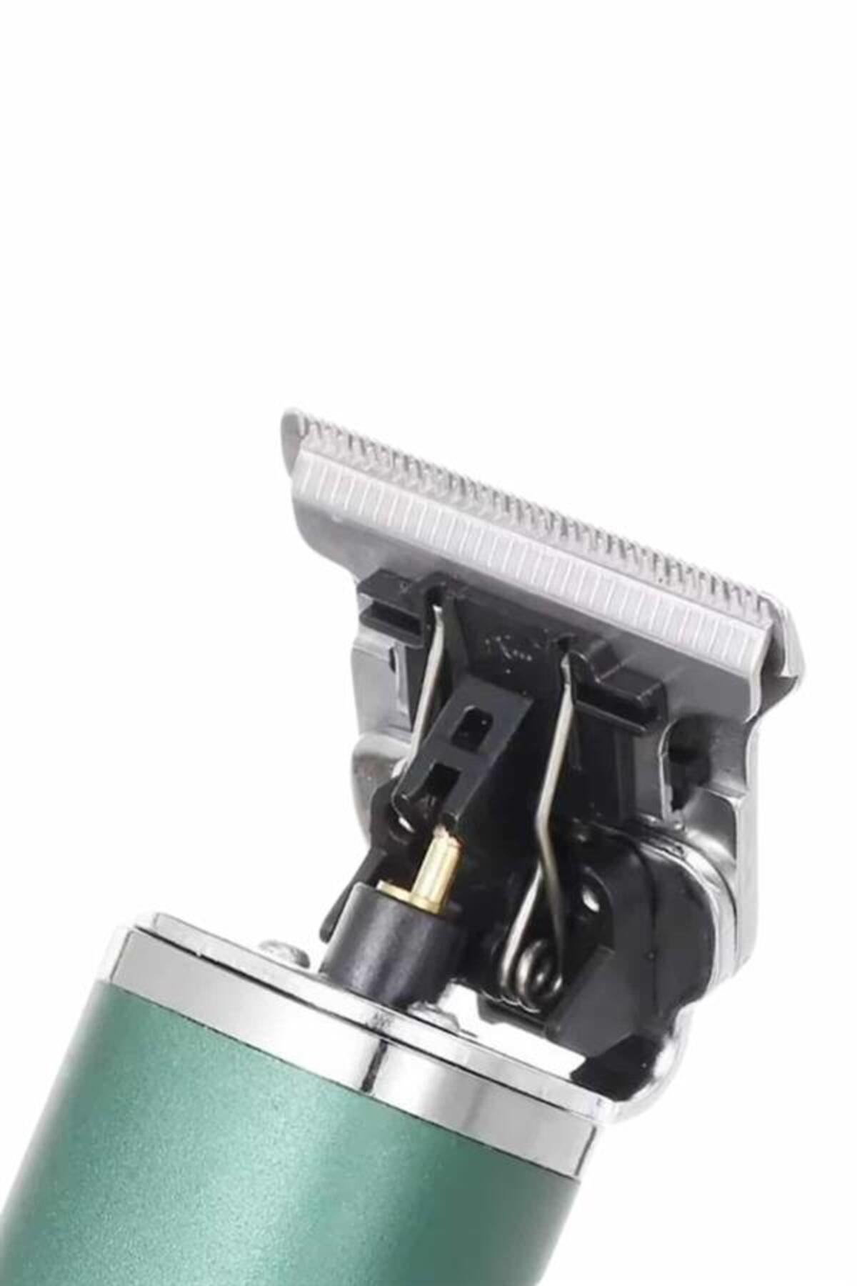 RenkStore V-272 Profesyonel Paslanmaz Çelik T-bıçak Saç Sakal Ense Vücut Tıraş Makinesi