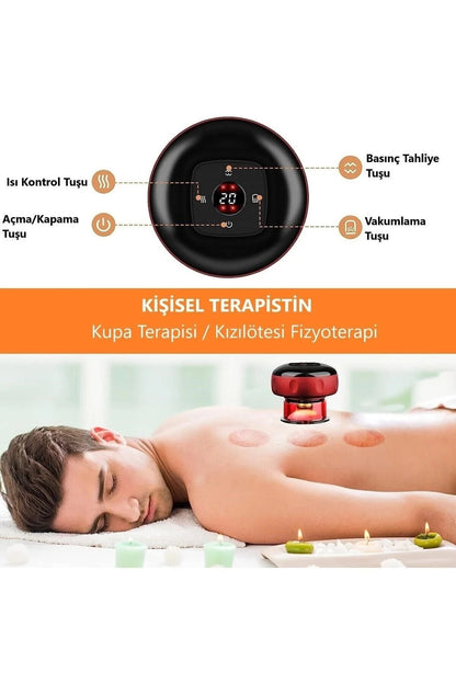 Yeni Model Kupa Çekme Terapisi Masaj Selülit Ve Yağ Yakma Hacamat Kupası