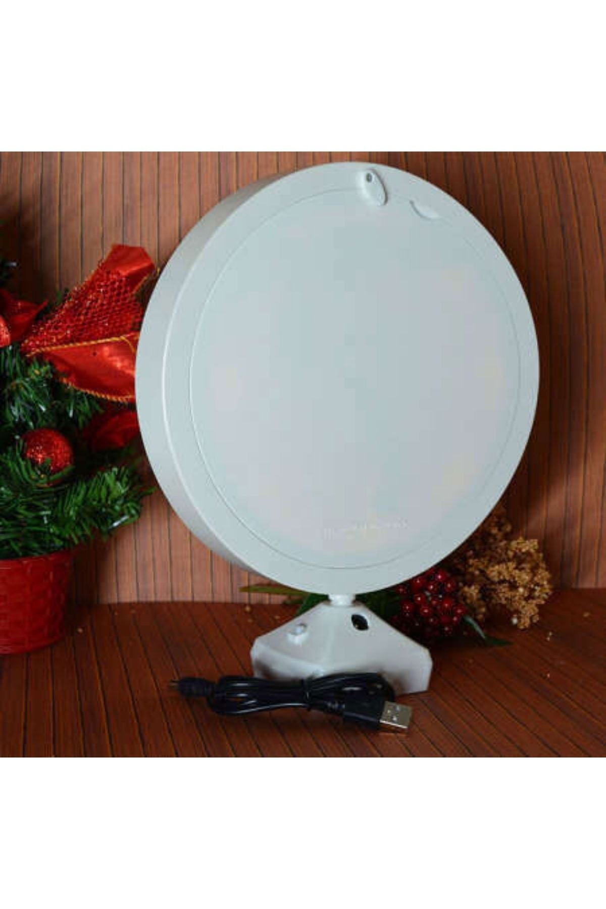 Photo Yuvarlak Led Sihirli Ayna Fotoğraf Çerçevesi