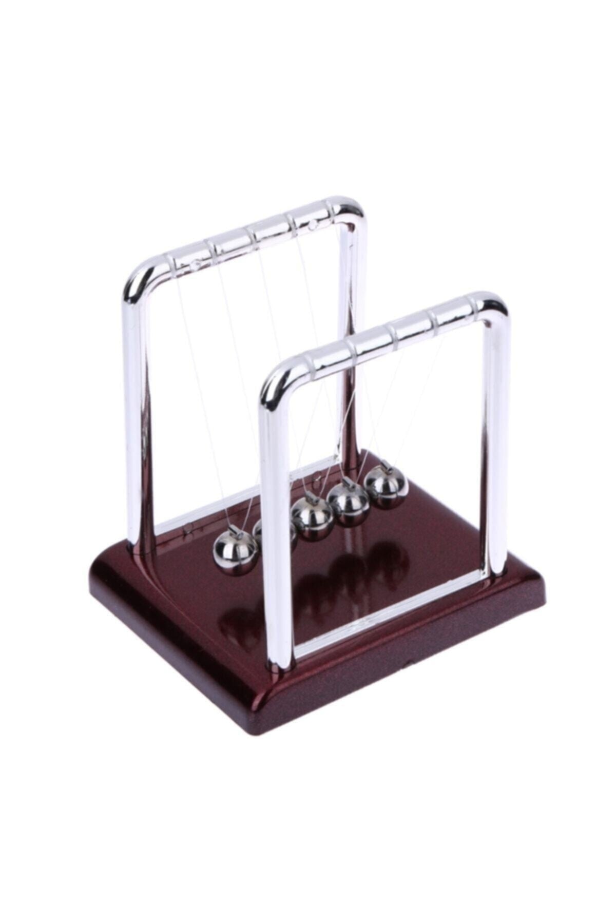 Küçük Boy 8.8 * 7.5 * 1.2cm Dekoratif Metal Newton Denge Topları Balance Ball Stres Giderme Topu