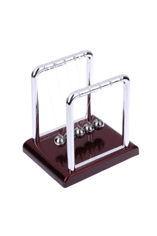 Küçük Boy 8.8 * 7.5 * 1.2cm Dekoratif Metal Newton Denge Topları Balance Ball Stres Giderme Topu