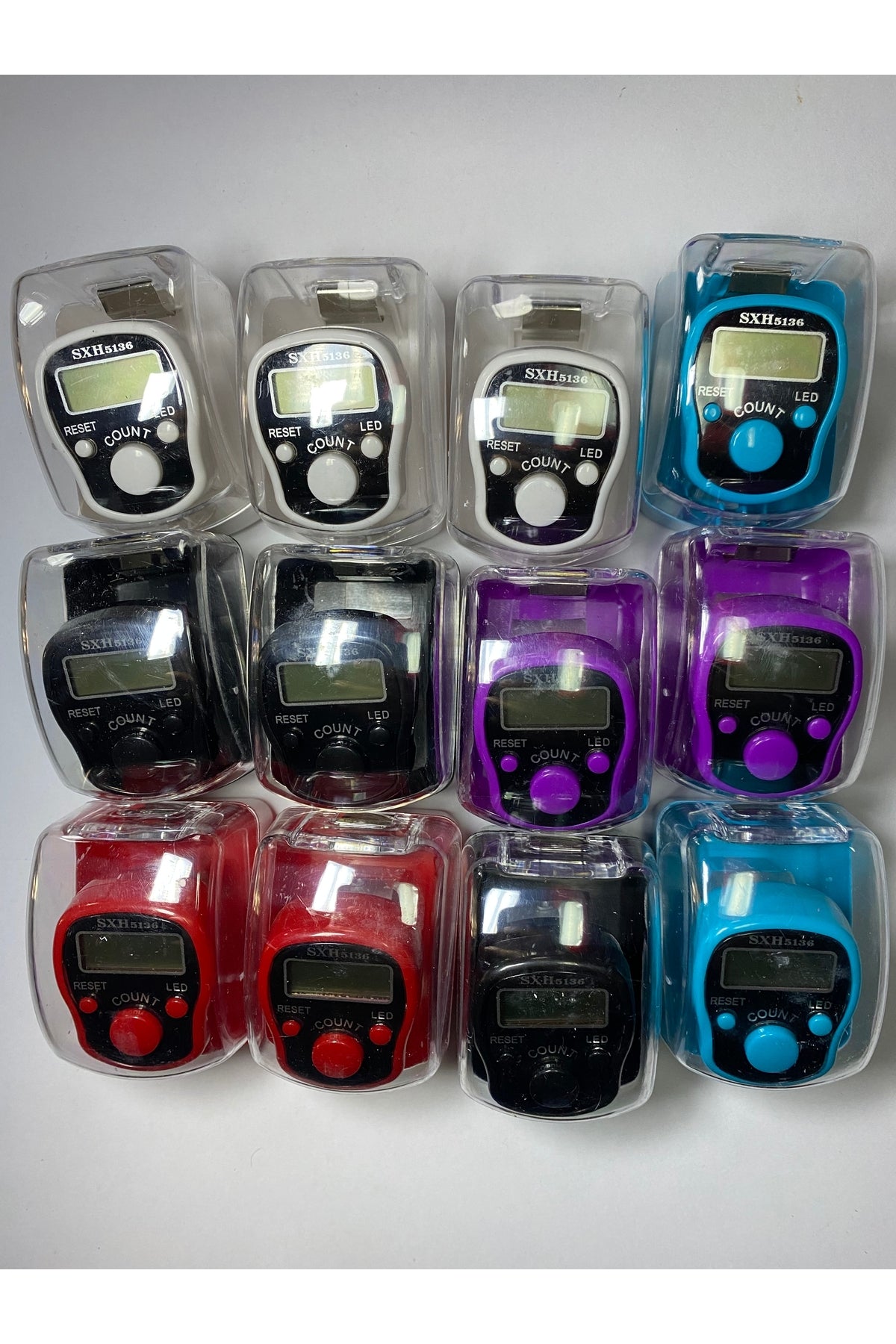 Işıklı Kutulu Zikirmatik Dijital Tesbih Parmak Zikirmatik Sayaç Yüzük Tesbih Çekme Salavat Zikir