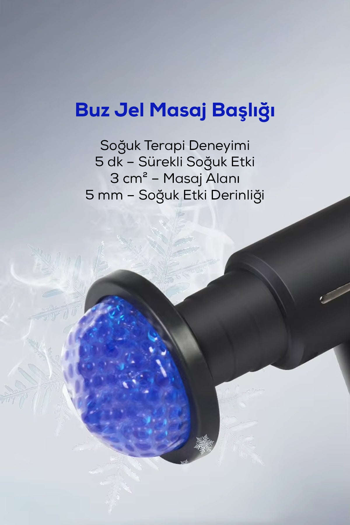 Sıcak Soğuk Terapi Özellikli LCD Ekranlı 6 Kademeli Profesyonel Masaj Tabancası