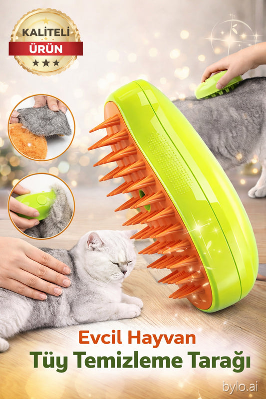 Kediler İçin Tüy Toplayıcı Tarak – Pratik ve Konforlu Kullanım