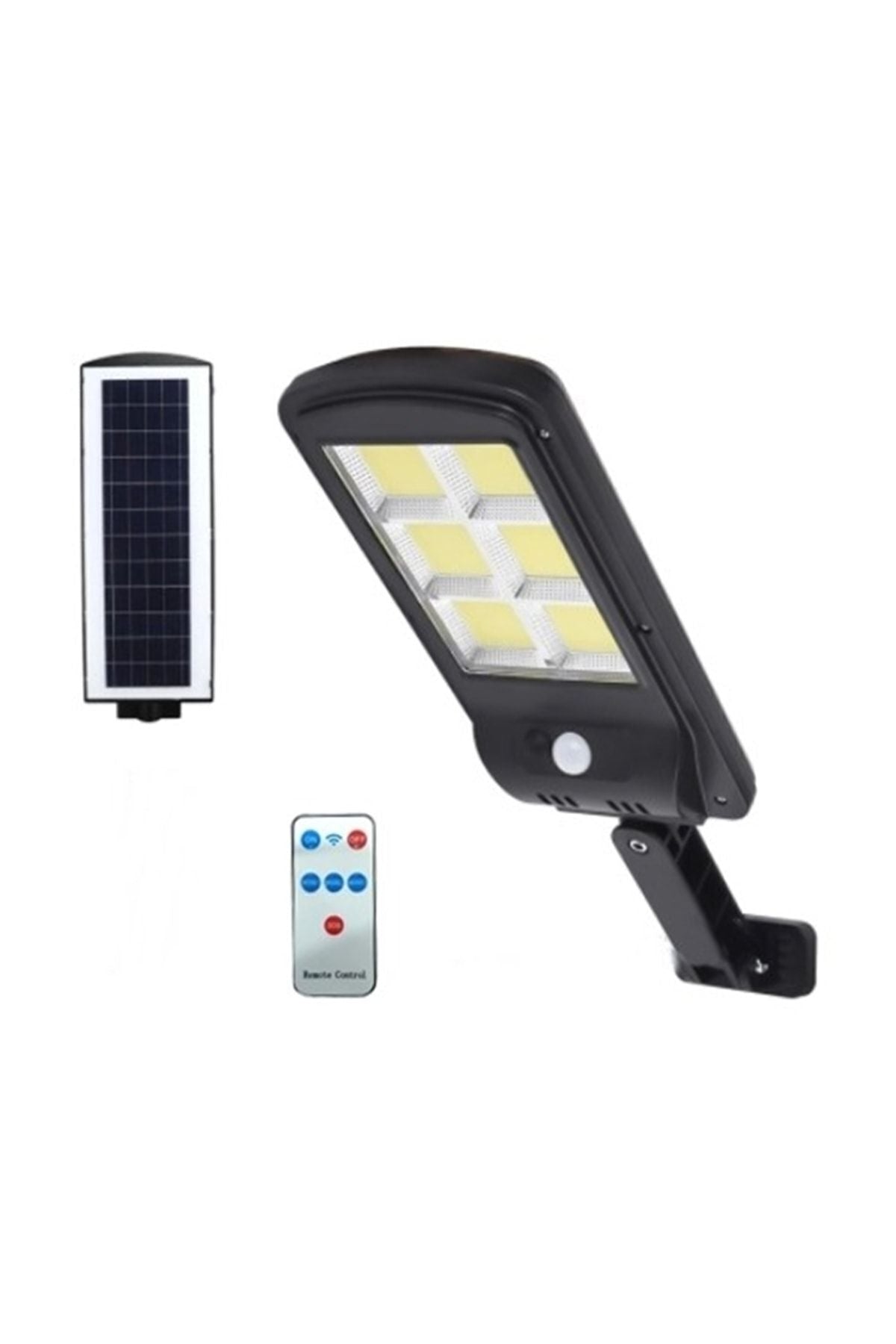 Hareket Sensörlü 3 Modlu Cob Led Solar Güneş Enerjili Sokak Lambası Bahçe Aydınlatması