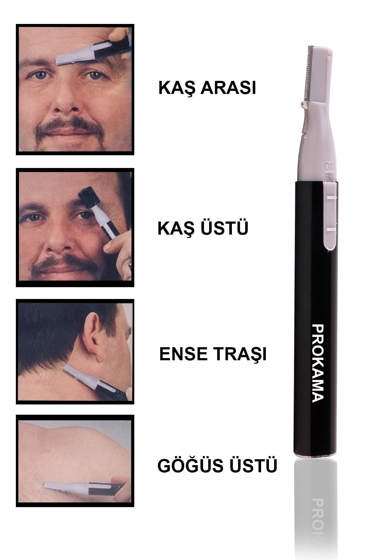 Burun Sakal Düzeltme Burun Kılı Alma Tüy Kesme Tıraş Makinesi Kuru Siyah Pilli İthalatçı Garantili