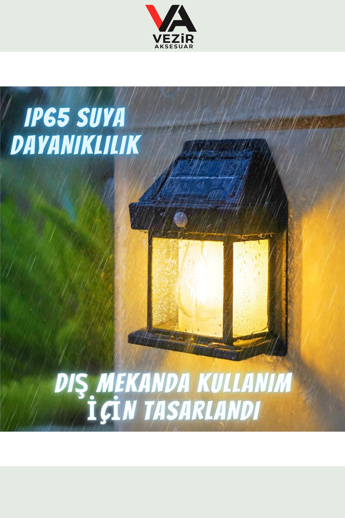 Güneş Enerjili LED Bahçe & Balkon Apliği – Şık, Dayanıklı ve Tasarruflu Aydınlatma TRY99144