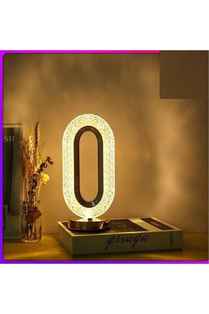 Kristal Elmas Masa Lambası Led Işıklı Şarjlı Dokunmatik Akrilik Gece Lambası LW20