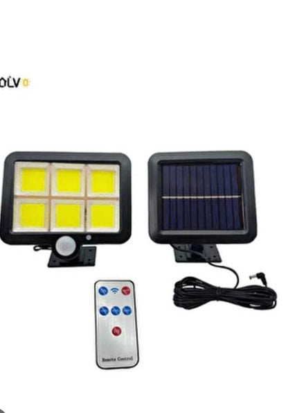 Kumandalı 3 Modlu Hareket Sensörlü Güneş Enerjili Solar 120 Cob Led Bahçe