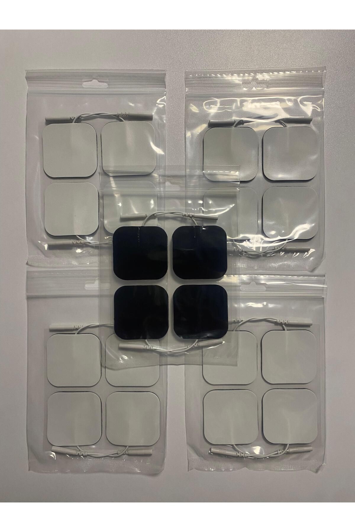 5 Paket, 20 Adet Tens Elektrod Pedi 5x5 Cm Extra Güçlendirilmiş Yapışkanlı Dayanıklı Köpük Yüzey