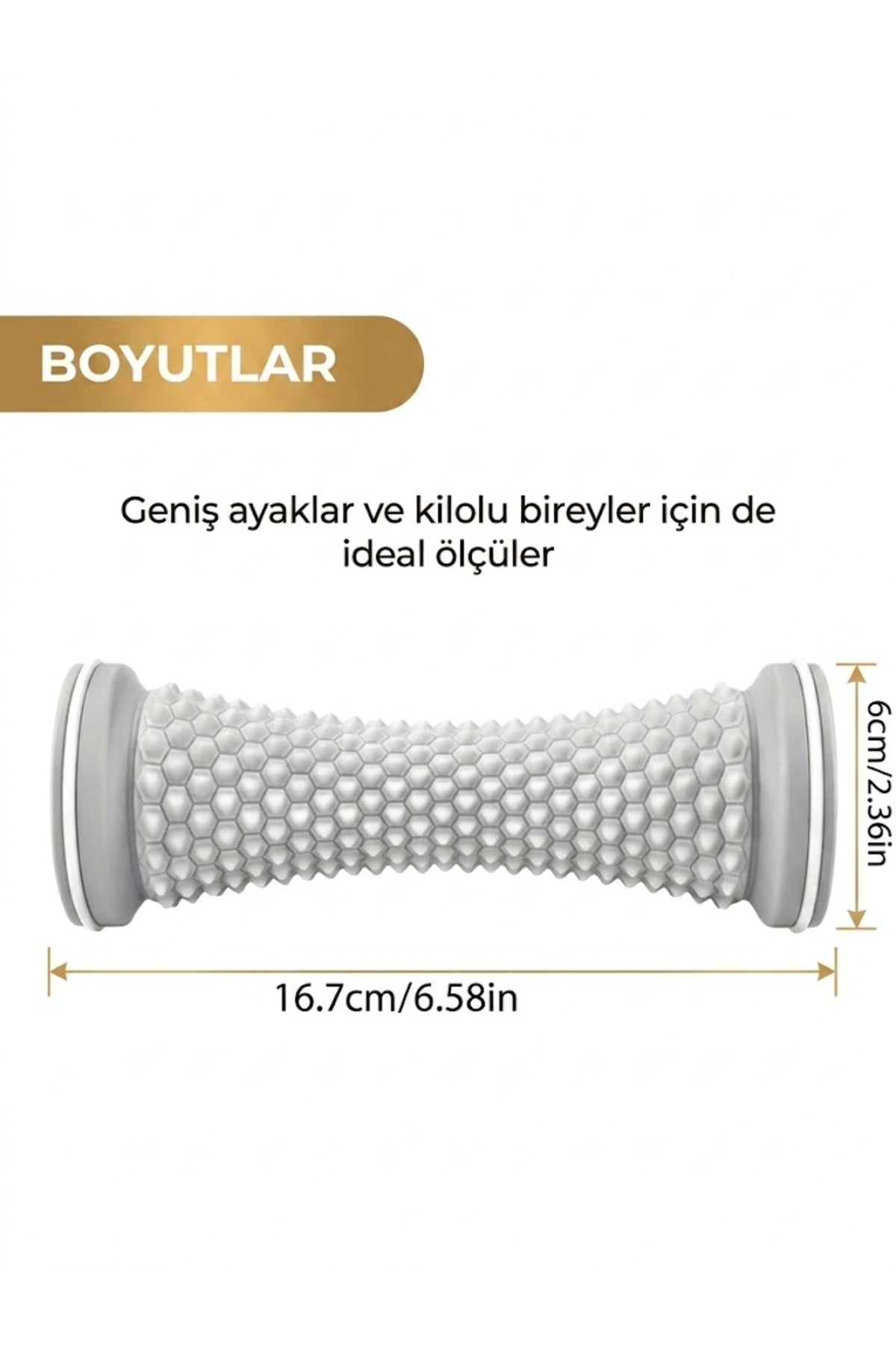 Ayak Masaj Rulosu - Dikenli Rahatlatıcı Terapi Silindiri Kan Dolaşımı Destekleyici Masaj Aleti