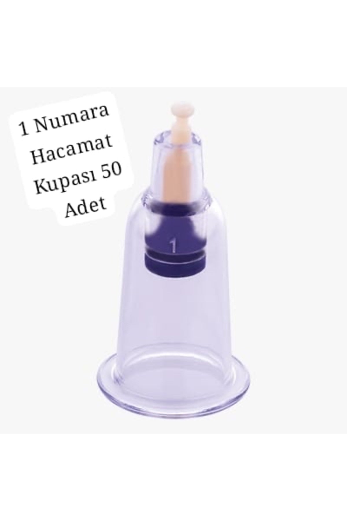 50 Adet 1 Numara Sert Plastik Kupası
