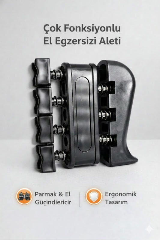 Siyah El ve Parmak Egzersiz Aleti - Sporcu ve Müzisyenler İçin El Güçlendirme Yayı