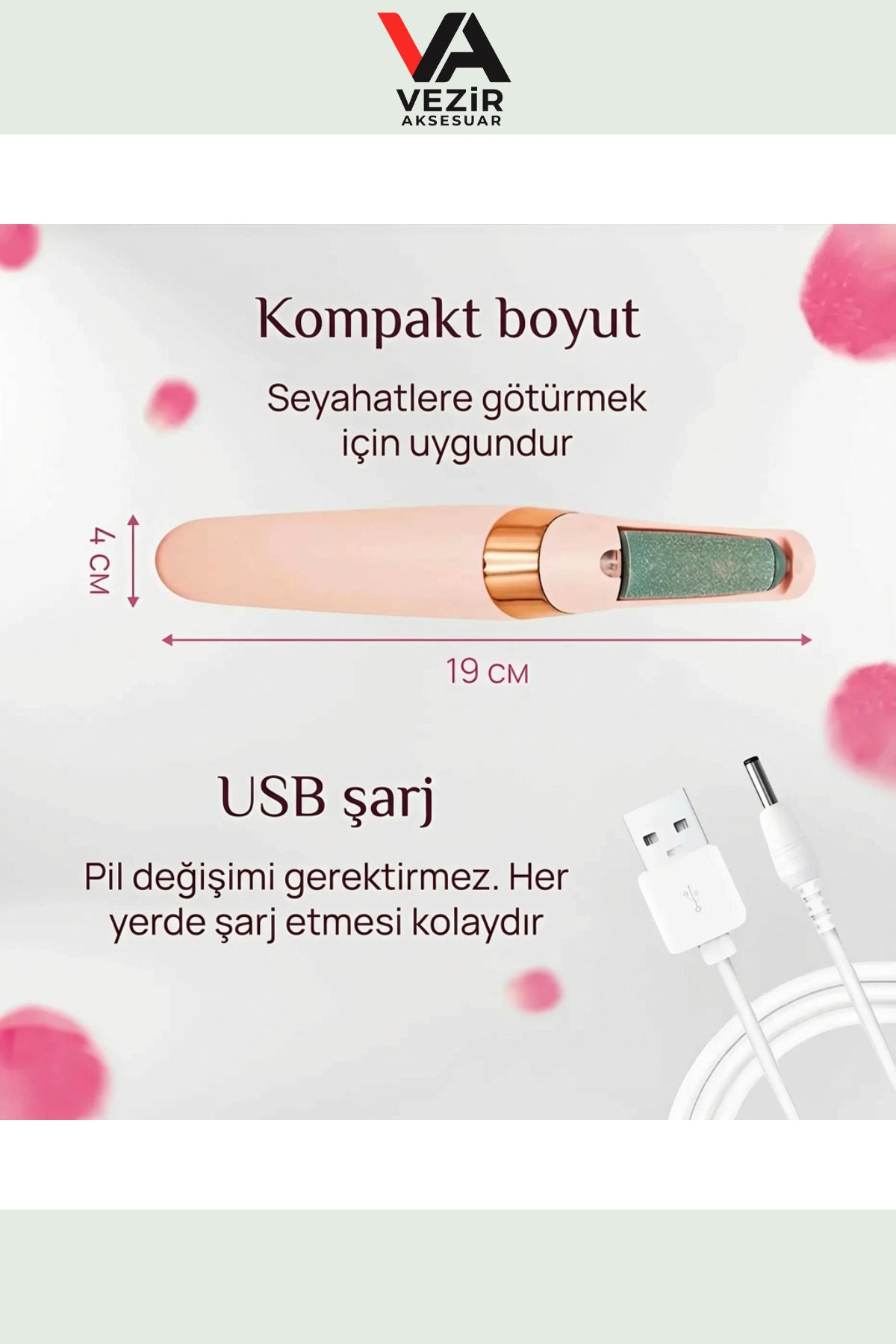 Elektrikli Pedikür ve Nasır Temizleyici Aleti – Evde Profesyonel Ayak Bakımı TRY990222