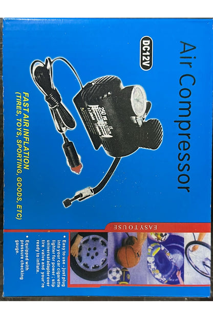 Araba Oto Araç Lastik Şişirme Pompası Hava Kompresörü 250psi 12v Volt Şişirici Kompresör Pompa Setii