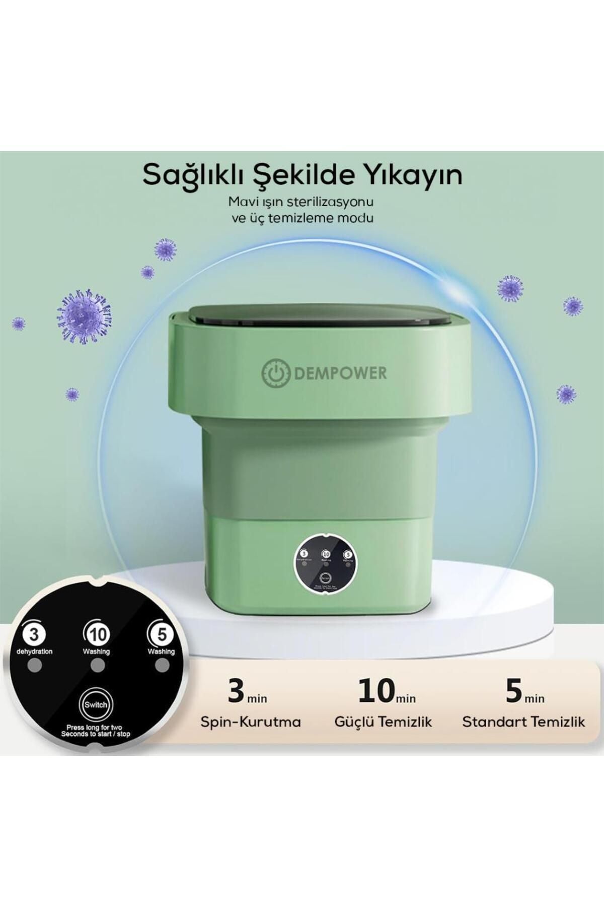 Katlanabilir Çamaşır Makinesi - Seyahat, Kamp Ve Küçük Yaşam Alanları Için Ideal