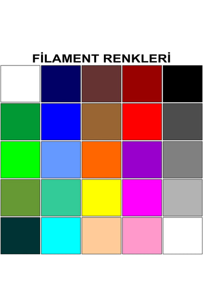 PEMBE Kalem Yazıcı+25 renk 100 metre (25x4metre) PLA Filament