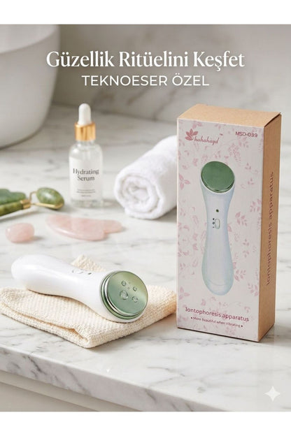 Titreşimli Cilt Bakım Cihazı - Yüz Masajı ve Serum Emilim Artırıcı Cihaz
