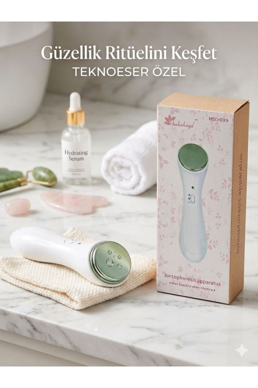 Titreşimli Cilt Bakım Cihazı - Yüz Masajı ve Serum Emilim Artırıcı Cihaz