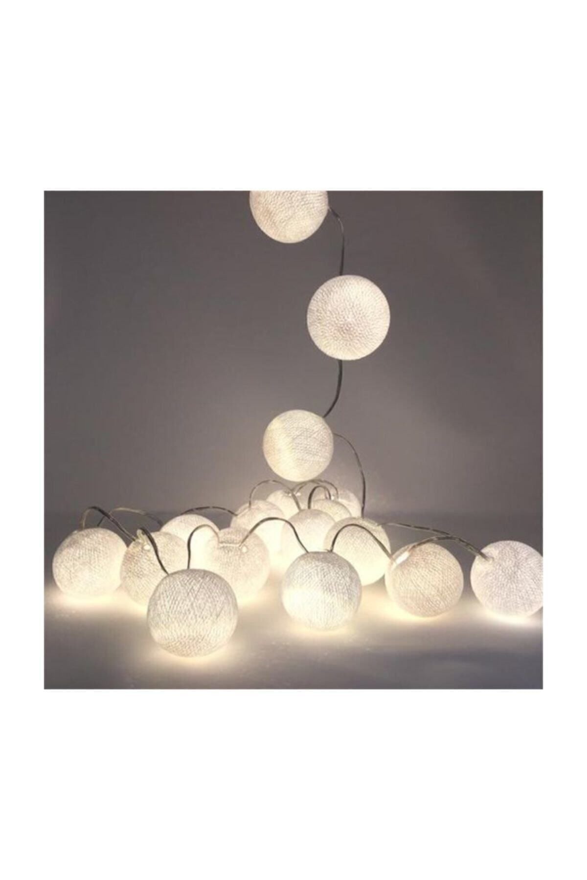 Kristal Top Led Işık 3 Metre 20 Ledli Pilli Şeffaf Kablolu Gün Işığı Dekoratif Aydınlatma