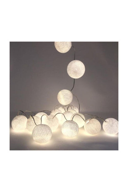 Kristal Top Led Işık 3 Metre 20 Ledli Pilli Şeffaf Kablolu Gün Işığı Dekoratif Aydınlatma
