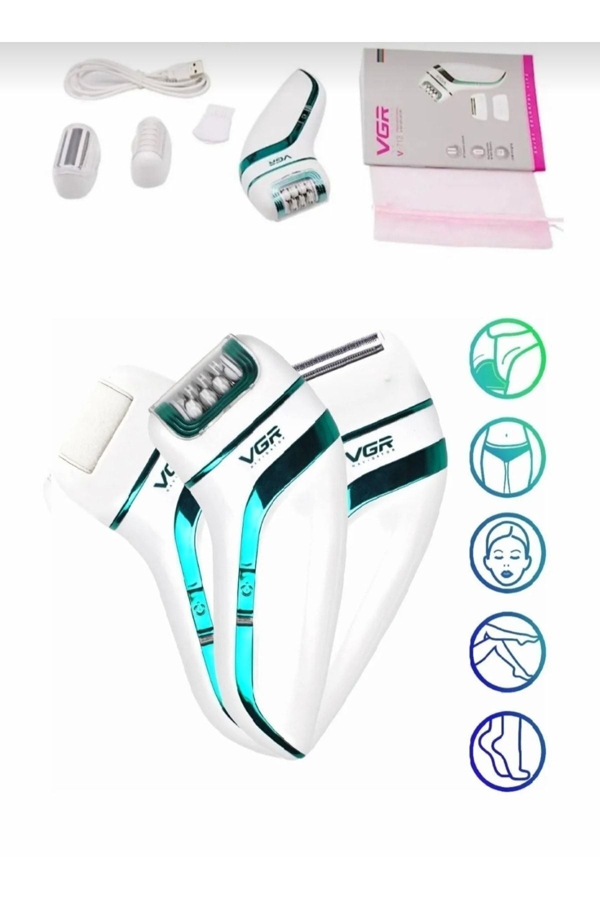 V-713 Şarlı Epilasyon Cihazı