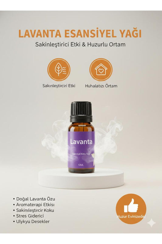 Lavanta Esansiyel Yağı 10 ML | Rahatlatıcı & Sakinleştirici Aromaterapi Yağı
