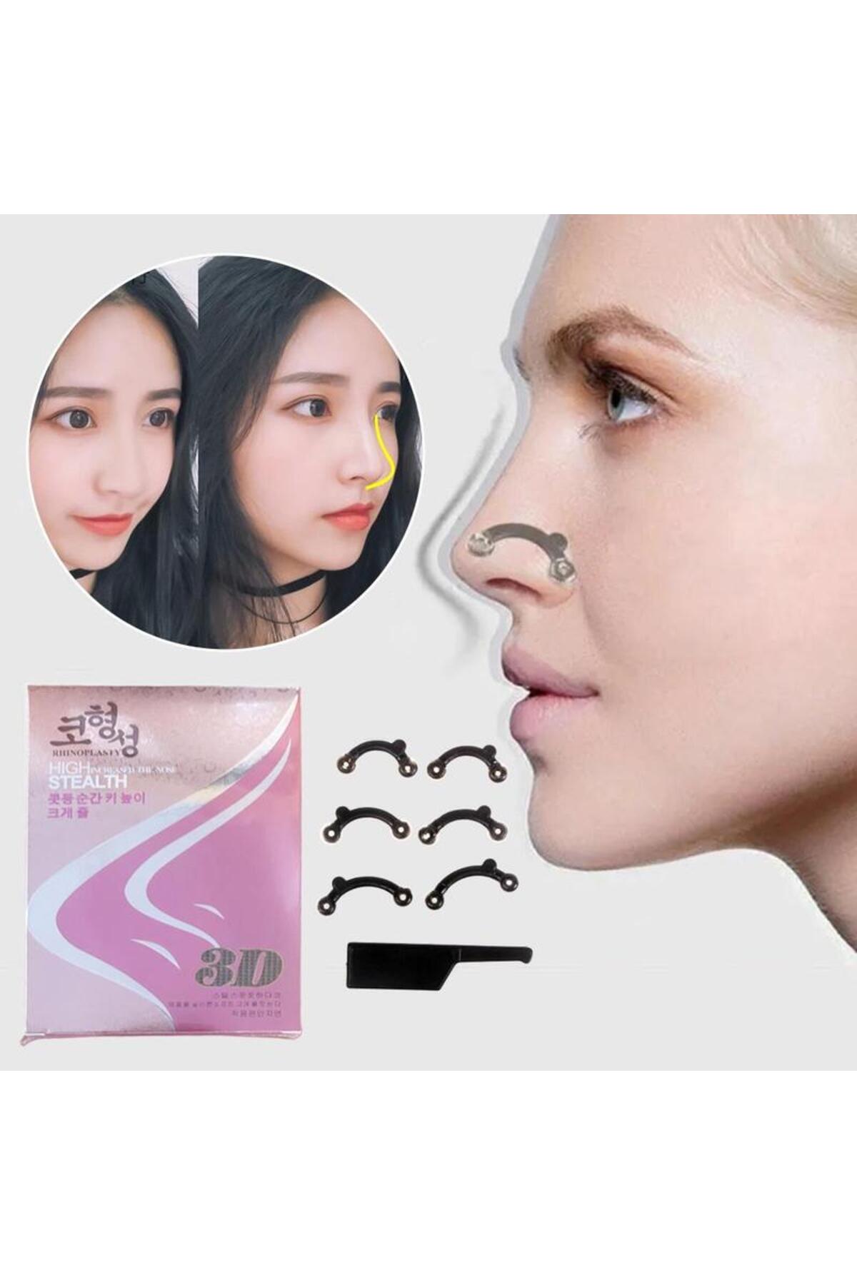 3D Burun Kaldırıcı Aparat Ameliyatsız Burun Şekillendirici Nose Lifter Silikon Burun Estetik Aparatı