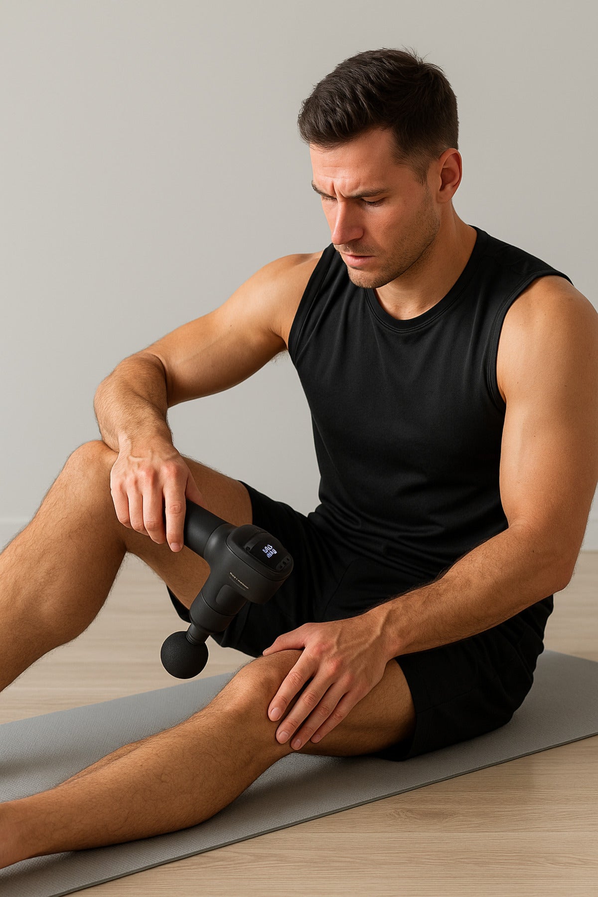 Profesyonel LCD Ekranlı Masaj Tabancası | Sporcu Fitness Kas ve Doku Titreşimli Masaj Aleti