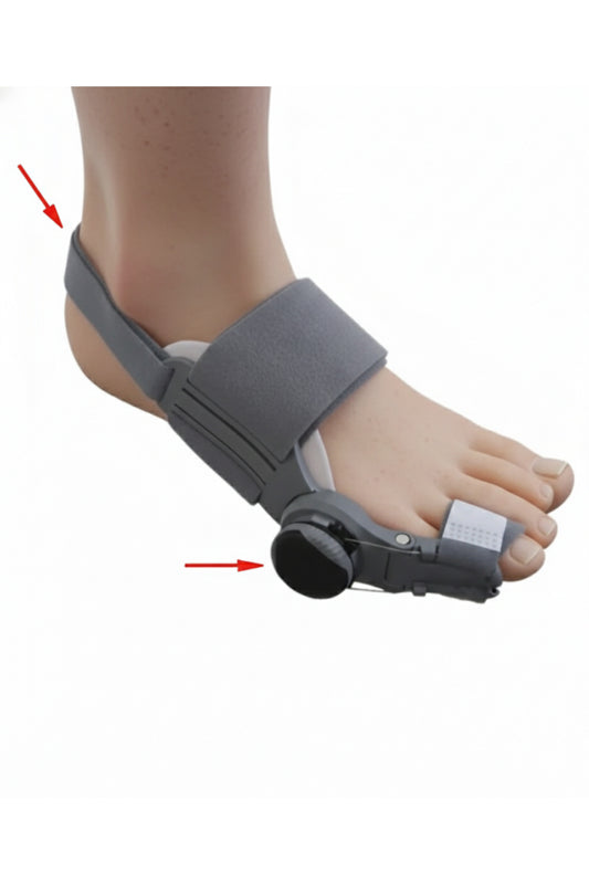 Ayarlanabilir Mekanizmalı Hallux Valgus Gece Ateli - Makara Sistemli Ayak Başparmak Kemik Düzeltici
