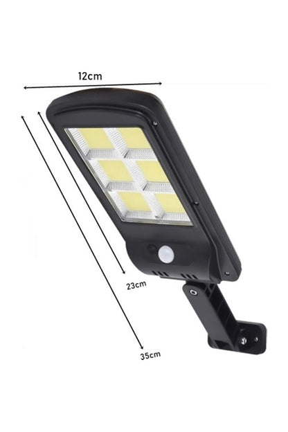 Hareket Sensörlü 3 Modlu Cob Led Solar Güneş Enerjili Sokak Lambası Bahçe Aydınlatması
