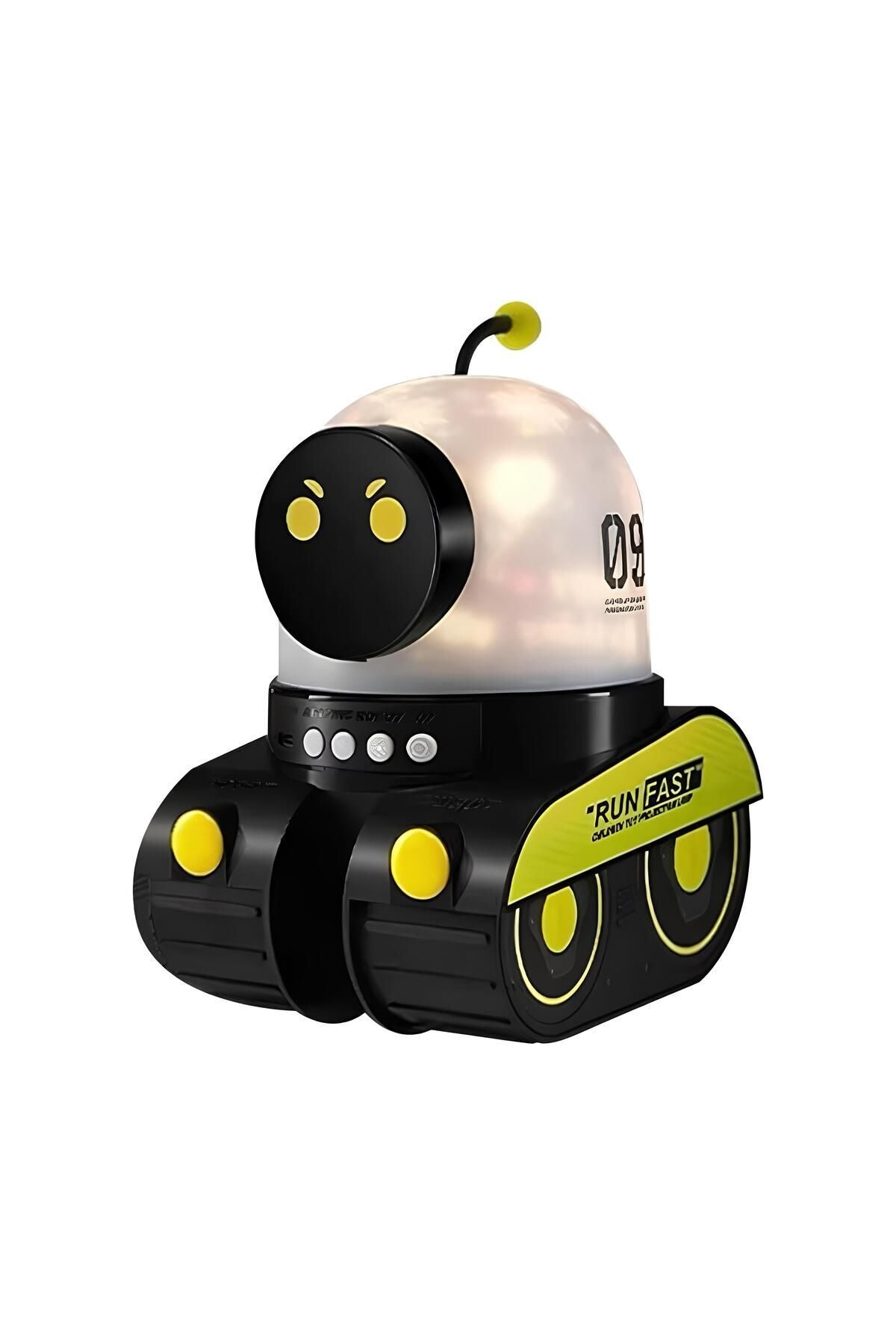 ÇOCUKLAR İÇİN EĞİTİCİ VE EĞLENCELİ ROBOT TEMALİ PROJEKTÖR GECE LAMBASI 12 FİLMLİ
