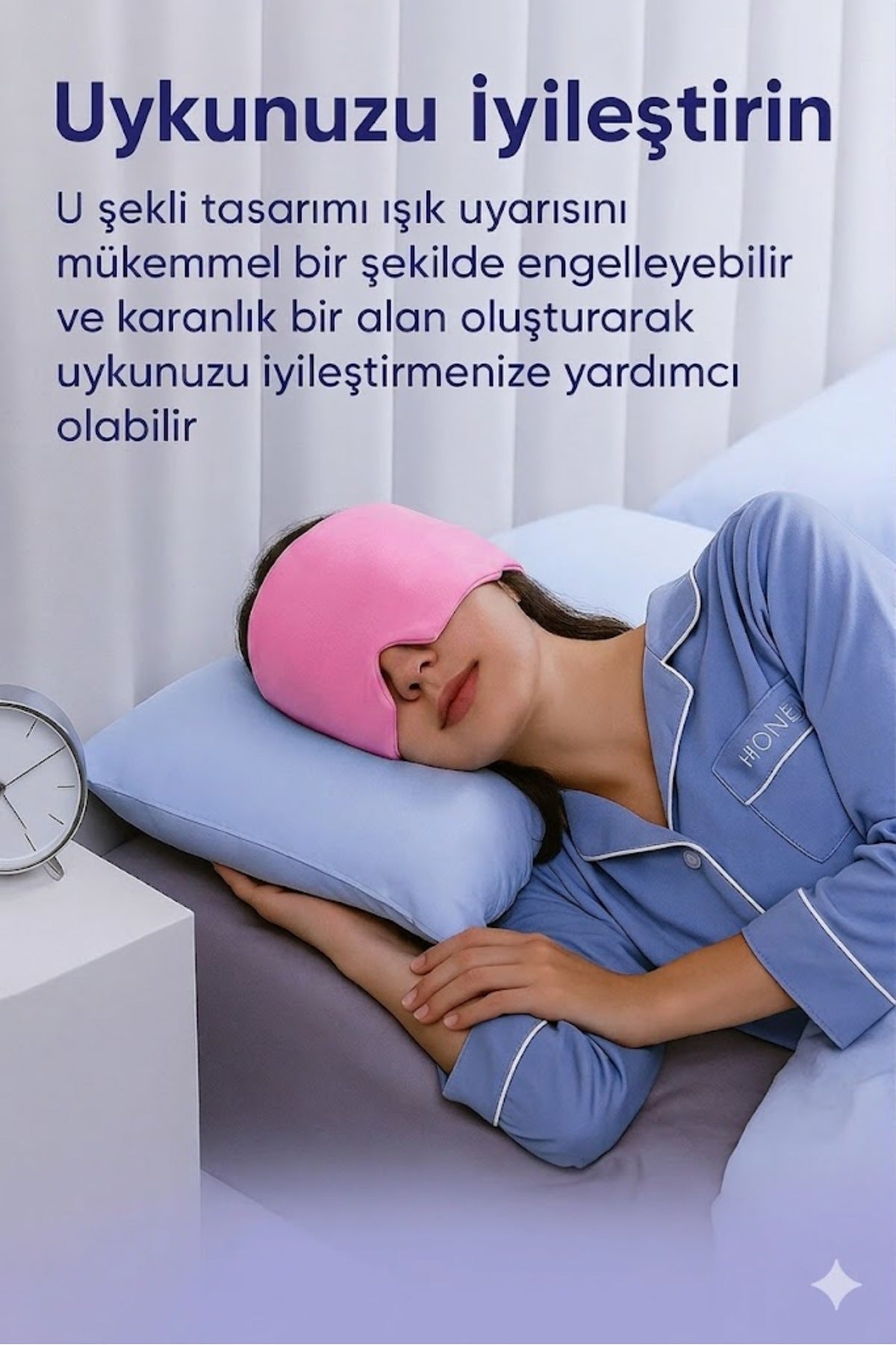 Pembe Jel Kompres Maskesi - ve Baş Ağrısı Giderici - Sıcak & Soğuk Terapi