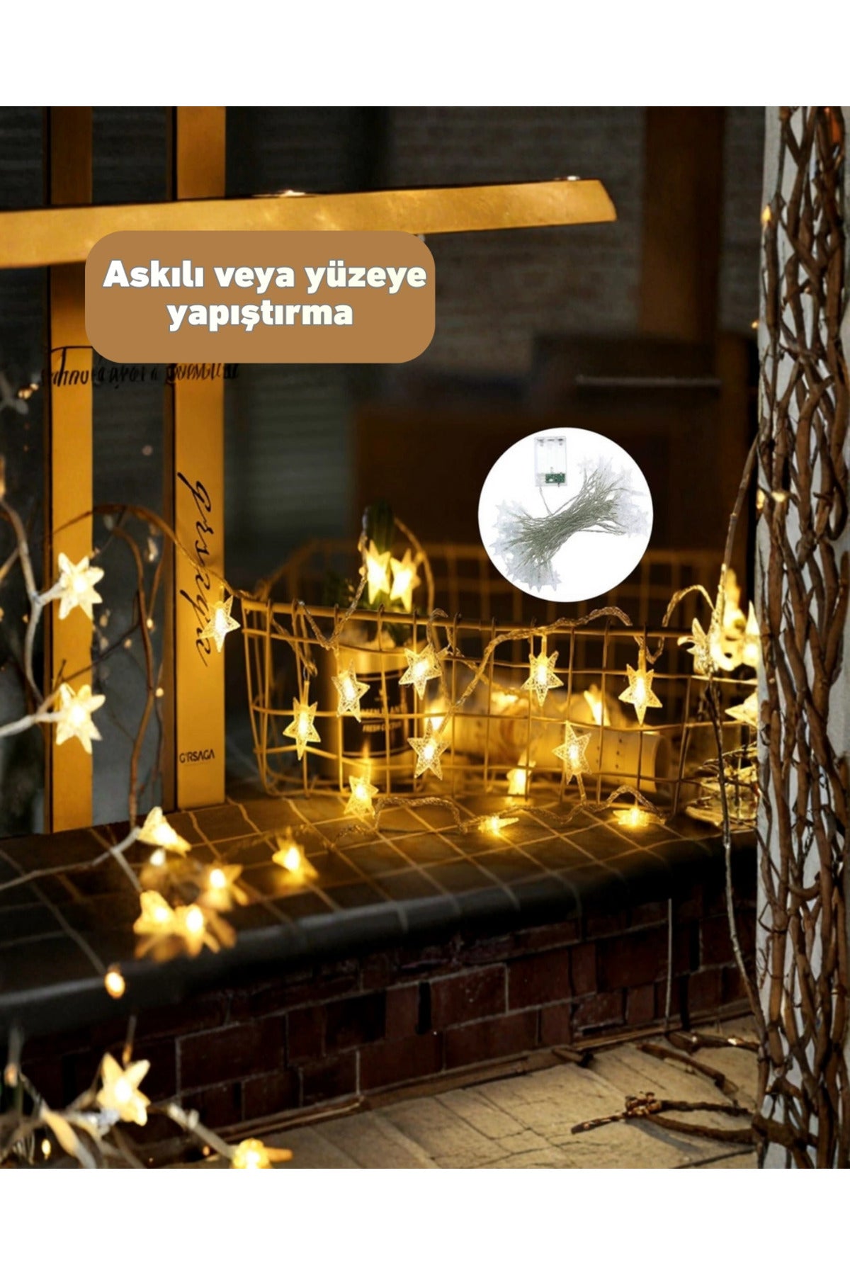 Yıldız Led Işık 5 Metre Dekoratif Aydınlatma Günışığı