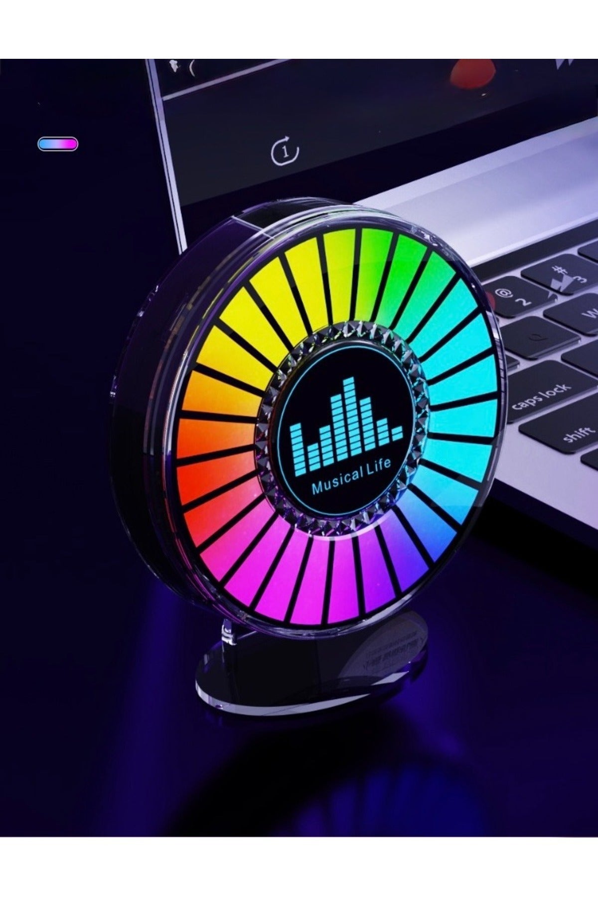 Rgb Led Araç İçi Sese Duyarlı Petek Ambiyans Led Lambası