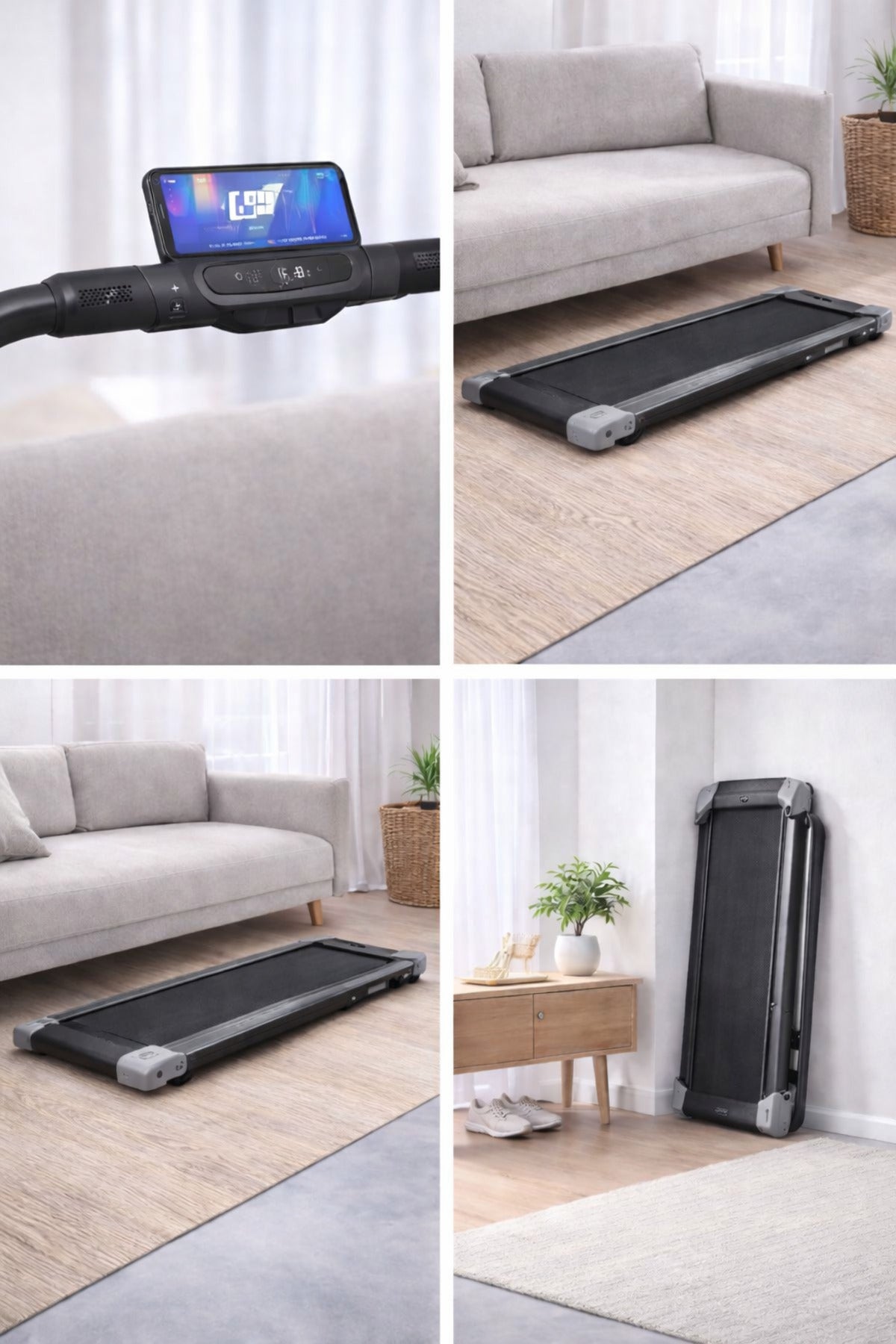 Katlanabilir Koşu Bandı | Sessiz Çalışma | Telefon Tutuculu | 120 Kg Taşıma Kapasitesi