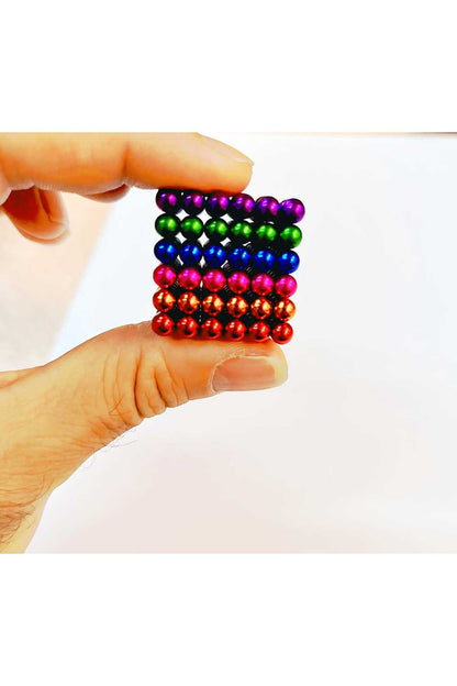 Renkli Mıknatıs Topları , Eğitici Öğretici Manyetik Neodmium Küre Mıknatıs-216 Adet 5mm
