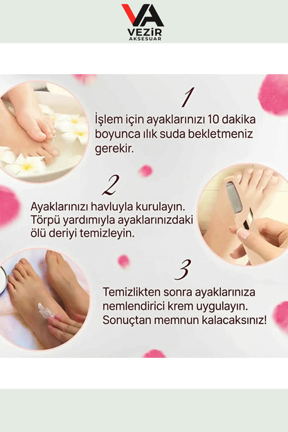 Elektrikli Pedikür ve Nasır Temizleyici Aleti – Evde Profesyonel Ayak Bakımı TRY990222