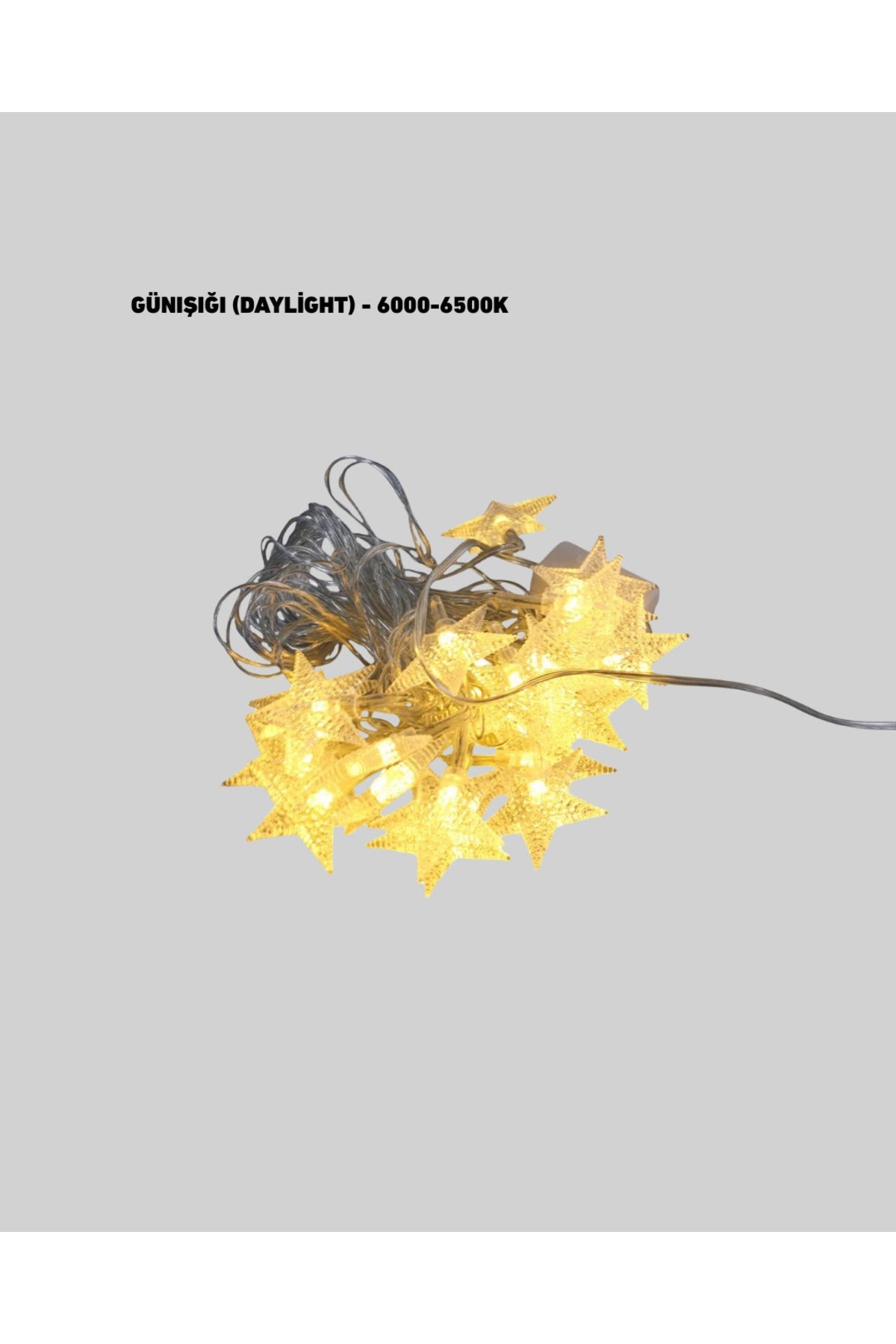Yıldız Led Işık 5 Metre Dekoratif Aydınlatma Günışığı
