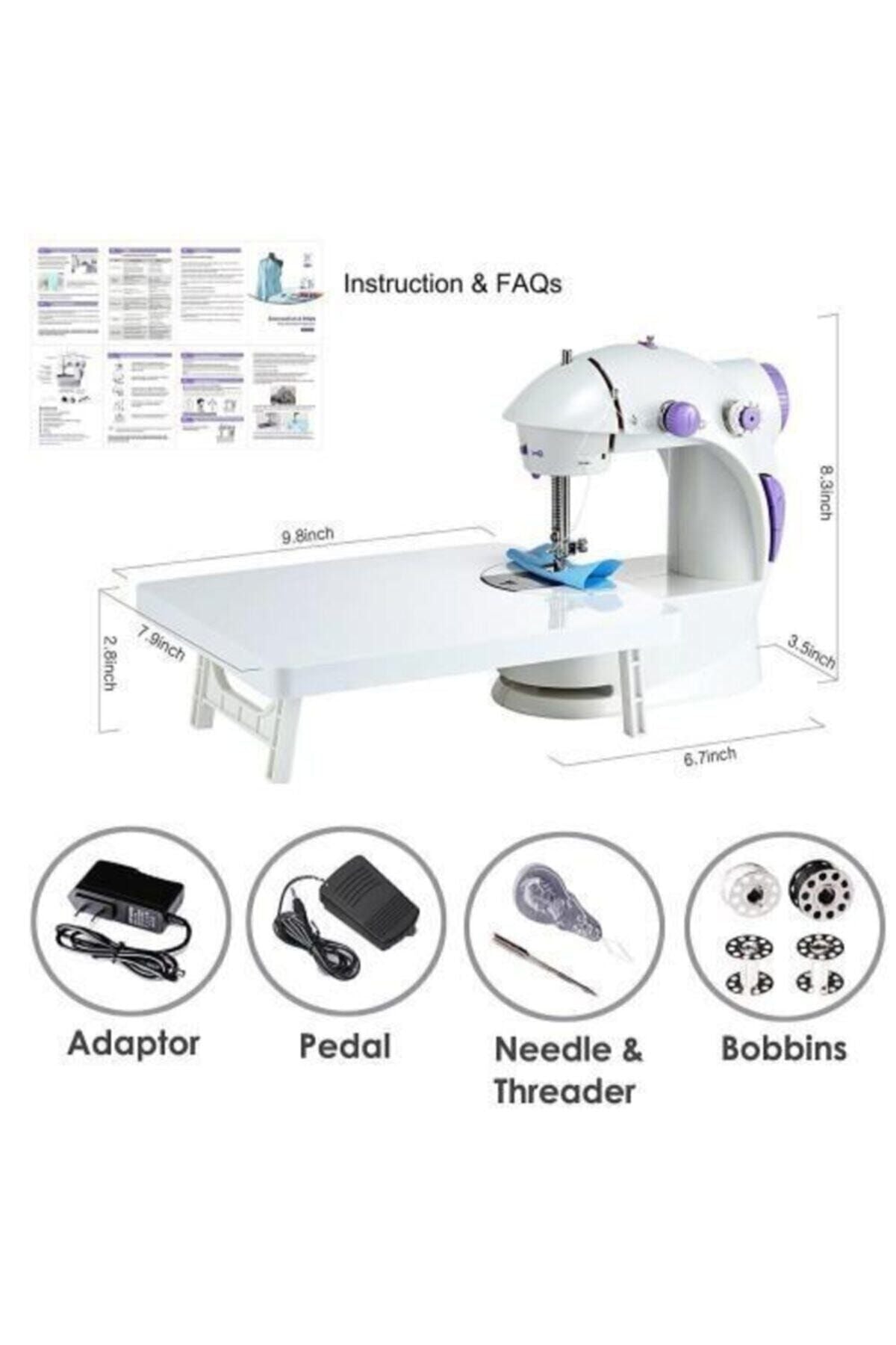 Mini Ev Dikiş Makinesi Pedallı Sewıng Machine Sm202a