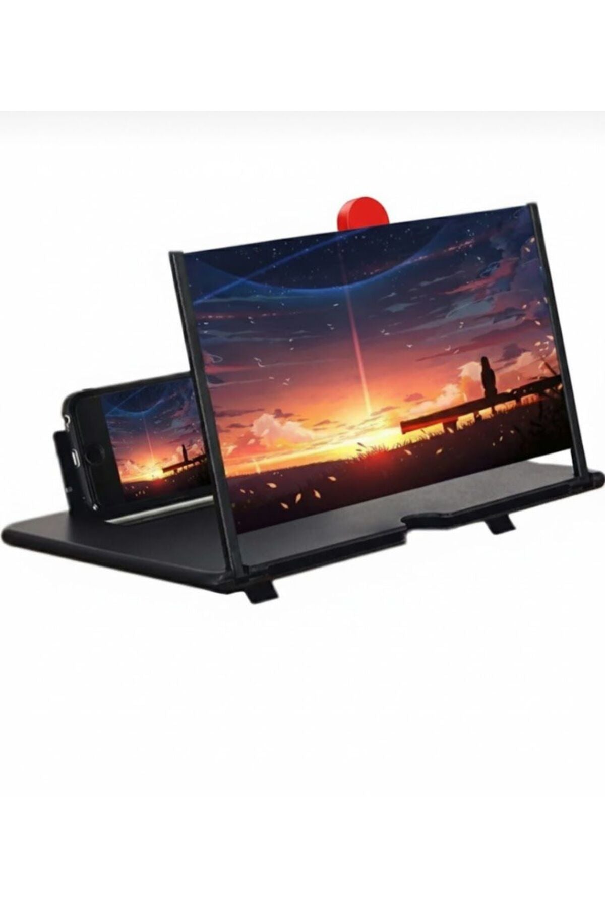 Telefon Ekran Büyüteci Görüntü Büyütme Geniş Ekran Video Ekran Büyütücü 3d Hd Standlı